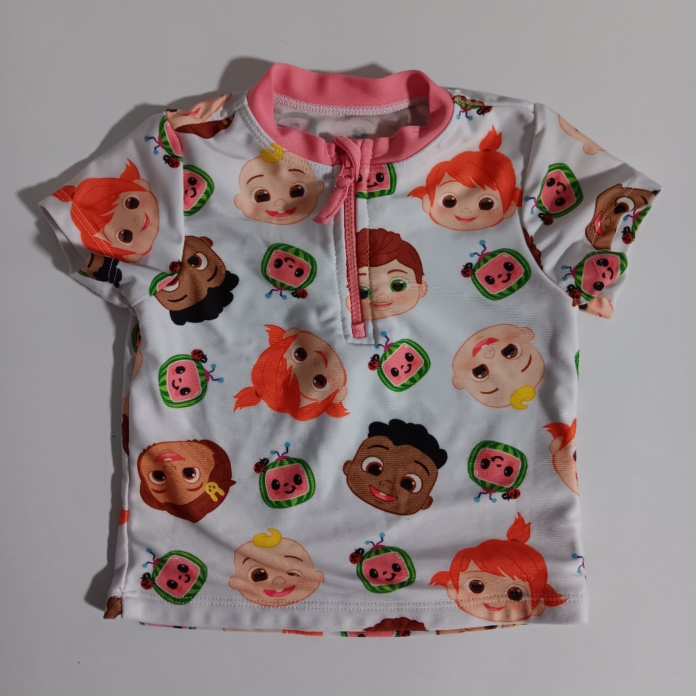 CoComelon Cartoon Character Kids Swim Top